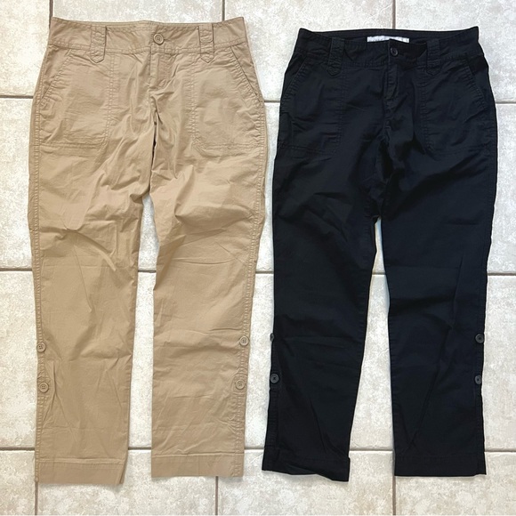 Old Navy Pants - 2 Pairs Old Navy Low Rise Adjustable Length Capri Pants
